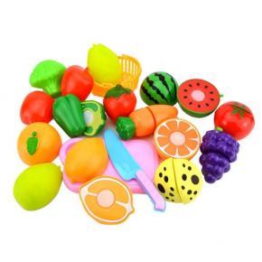 Wholesale Custom Safety Kid Home Mini Pretend Play Kitchen Fruit Toys Early Learning Educational Food Toys Cooking Set For Girls