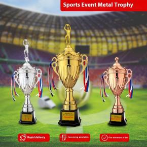 Custom Metal Trophies Gold Bronze Medals for Children for Sports Events MVP Group Awards Basketball Football Trophy