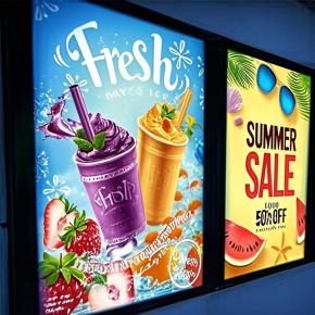 Custom Logo Backlit Light Box Film Banner Portable Advertising Flex Backlit Printing Poster for Advertising and Promotion