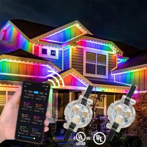 Twinklight Pixel LED Lights Christmas Colorful House Eaves Decorative Lamp LP68 Waterproof Permanent Soffit Light for Holiday
