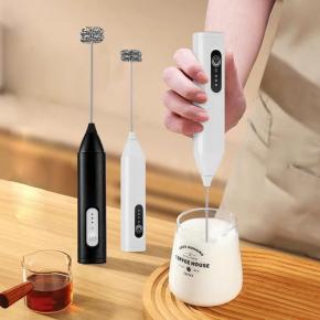 3 Speeds Cheapest USB Rechargeable Electric Handheld Milk Frother Powerful Mini Drink Mixer & Tea Tool Novelty Design