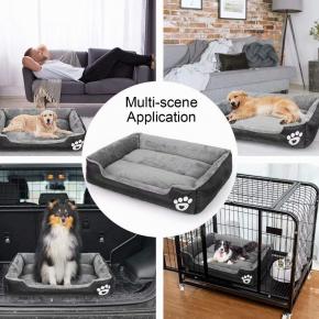 Wholesale Luxury Waterproof ultra Soft Pet Dog Bed Rectangle Pet Bed Washable Dog Bed