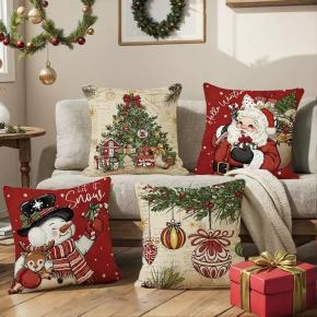 For Christmas-themed Christmas Throw Pillow Valentines Day Letter Pillowcase Living Room Sofa Halloween Cushion Decor